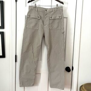 Free People Gray Straight Leg Pants Relaxed Fit